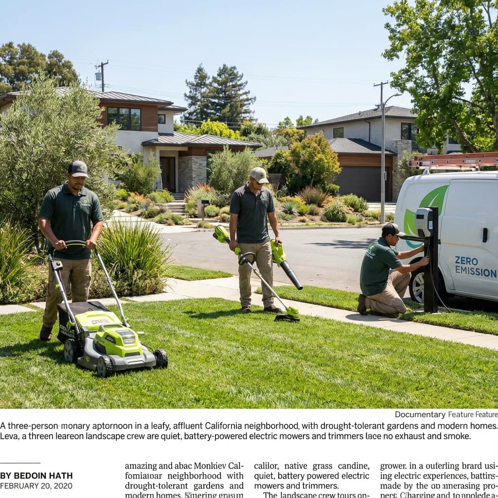 Proposed tax credit could help landscapers transition to electric leaf blowers, lawn mowers