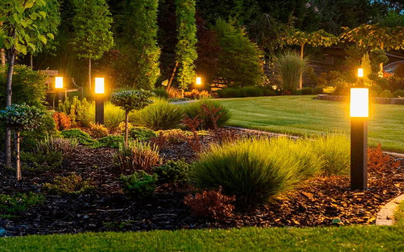 High-quality artificial turf installation in a modern courtyard